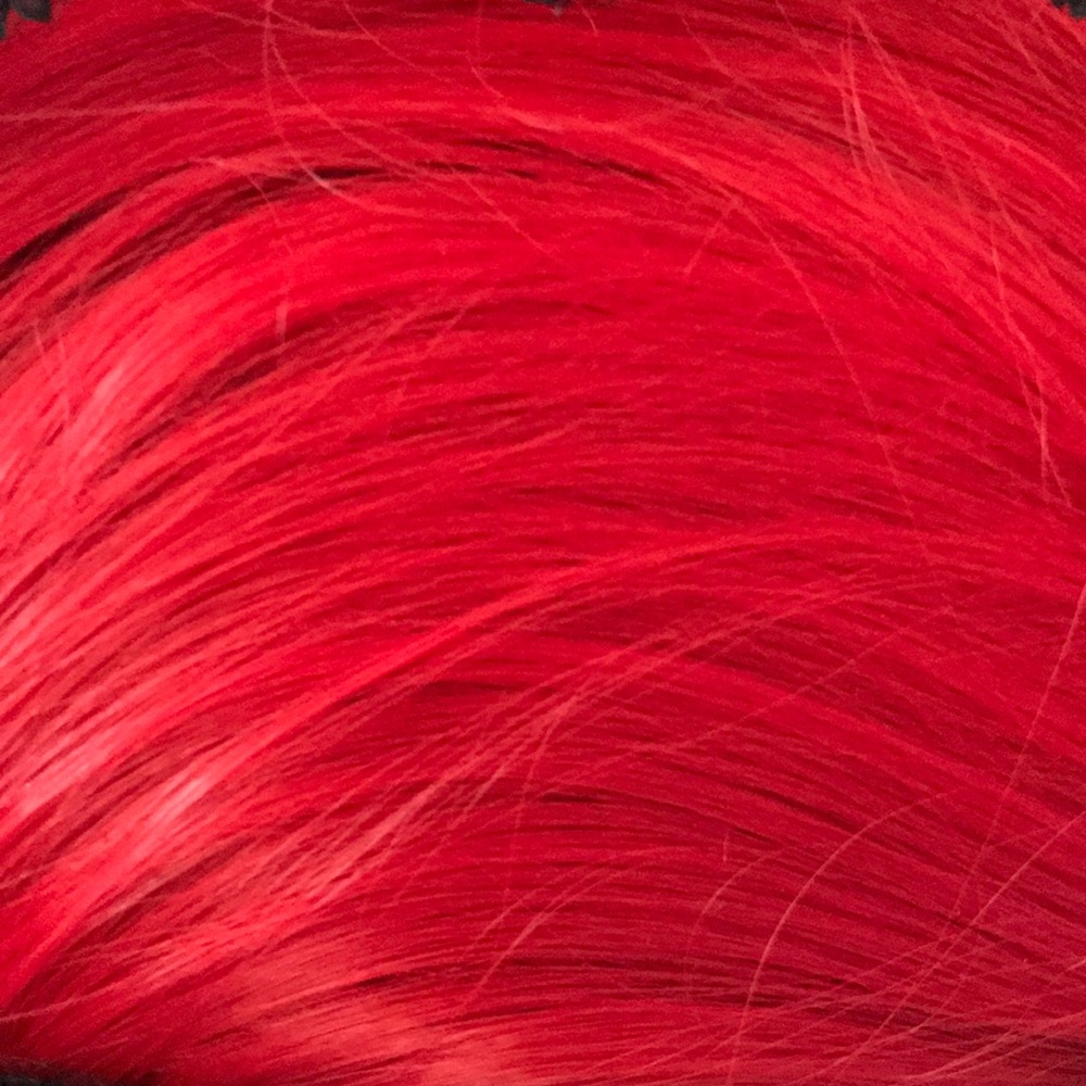 Red wig long hair